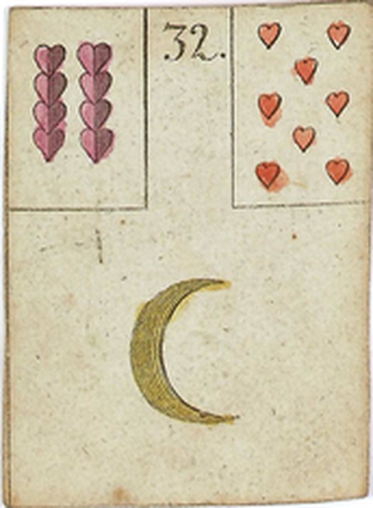 ルノルマンカード 32番 月（1799年ドイツ「希望のゲーム」）