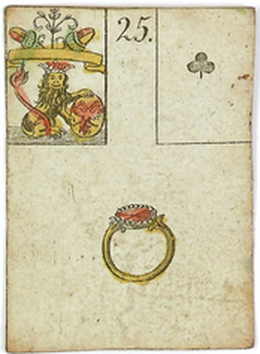 ルノルマンカード 25番 指輪(1799年ドイツ「希望のゲーム」)