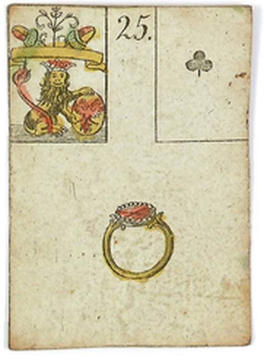ルノルマンカード 25番 指輪(1799年ドイツ「希望のゲーム」)