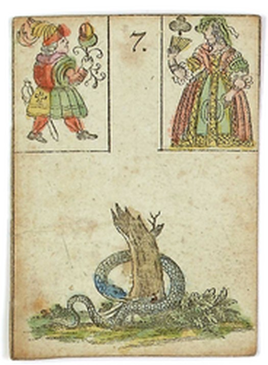 ルノルマンカード 7番 蛇(1799年ドイツ「希望のゲーム」)