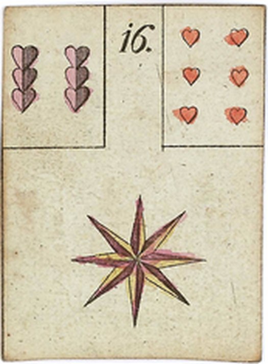 ルノルマンカード 16番 星(1799年ドイツ「希望のゲーム」)