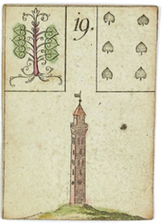 ルノルマンカード 19番 塔(1799年ドイツ「希望のゲーム」)